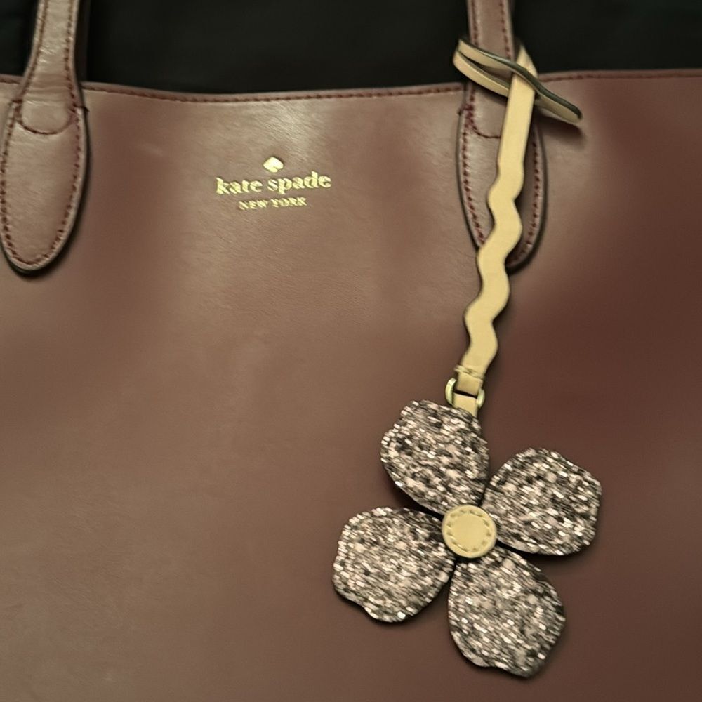 Kate Spade Purple/Maroon Medium sized tote. - Picture 3 of 13